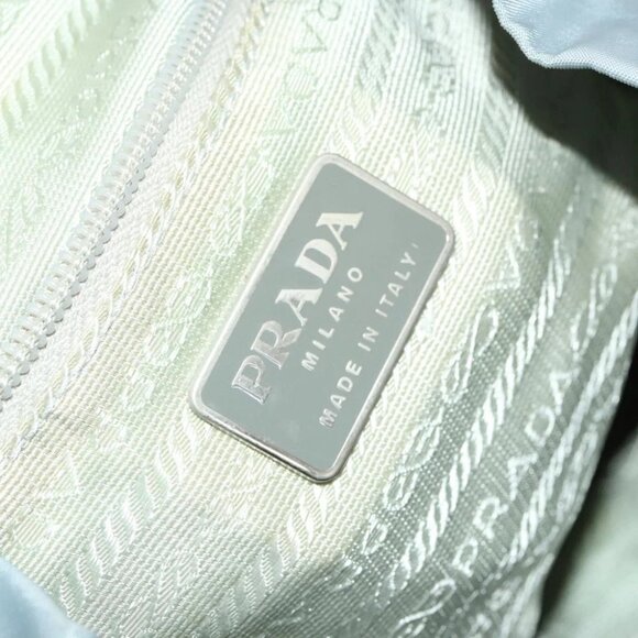 PRADA Backpack Nylon Light Blue Silver Auth 129415 - Picture 8 of 16